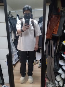 「Rick Owens（リックオウエンス）のアイテム」を使った、高さん（メンズ・176cm）の春コーディネート