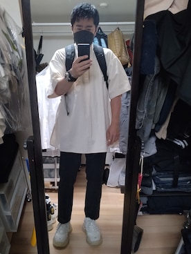 「UNDERCOVER（アンダーカバー）のアイテム（バングル/リストバンド）」を使った、高さん（メンズ・176cm）の夏コーディネート