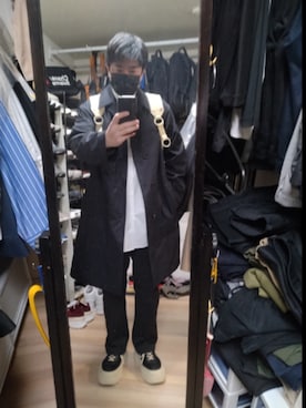 「MM6 Maison Margiela（ｴﾑｴﾑｼｯｸｽ ﾒｿﾞﾝ ﾏﾙｼﾞｪﾗ）のアイテム（シューズ）」を使った、高さん（メンズ・176cm）の冬コーディネート