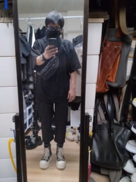 「Rick Owens（リックオウエンス）のアイテム」を使った、高さん（メンズ・176cm）の夏コーディネート