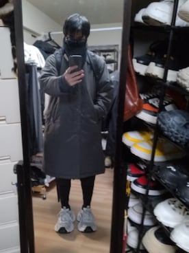 「アイテム（ネックウォーマー/スヌード）」を使った、高さん（メンズ・176cm）の冬コーディネート