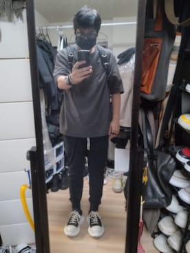 「UNDERCOVER（アンダーカバー）のアイテム」を使った、高さん（メンズ・176cm）の夏コーディネート