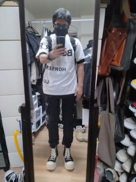 「UNDERCOVER（アンダーカバー）のアイテム」を使った、高さん（メンズ・176cm）の春コーディネート