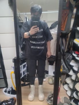 「Maison Margiela（メゾンマルジェラ）のアイテム（リング）」を使った、高さん（メンズ・176cm）の夏コーディネート