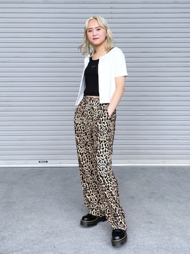 出村彩乃さん（レディース・159cm）の夏コーディネート