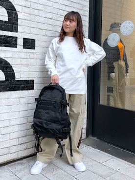 出村彩乃さん（レディース・159cm）の春コーディネート