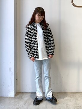 出村彩乃さん(レディース・159cm)の春コーディネート