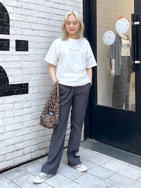 出村彩乃さん（レディース・159cm）の春コーディネート