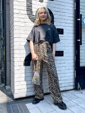 出村彩乃さん（レディース・159cm）の夏コーディネート