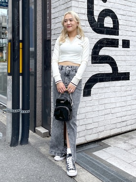 出村彩乃さん（レディース・159cm）の秋コーディネート