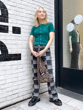 出村彩乃さん（レディース・159cm）の春コーディネート