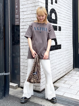 出村彩乃さん（レディース・159cm）の春コーディネート