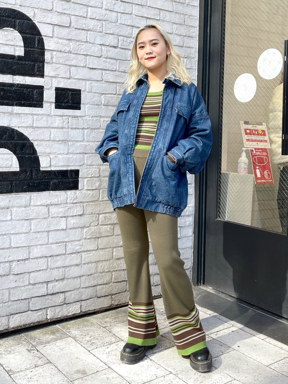 エックスガール×yurino デニムジャケット【新品未使用】 エックスガール X-girl X-girl x YURINO DENIM JACKET （LtBLUE