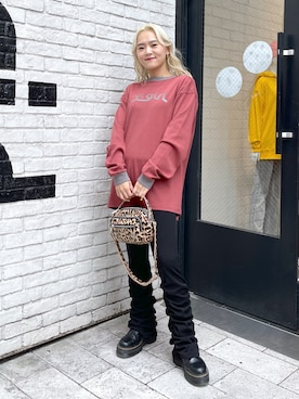 出村彩乃さん（レディース・159cm）の夏コーディネート