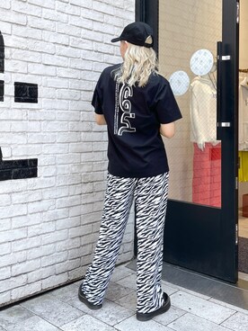 出村彩乃さん（レディース・159cm）の夏コーディネート