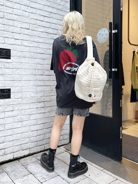 出村彩乃さん（レディース・159cm）の夏コーディネート