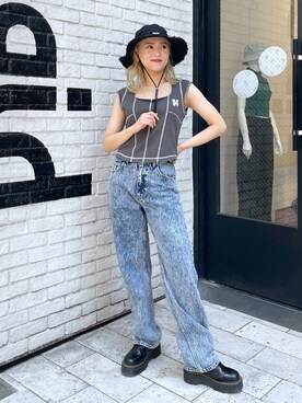 出村彩乃さん(レディース・159cm)の夏コーディネート