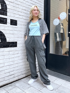 出村彩乃さん（レディース・159cm）の春コーディネート