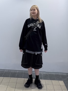 「MILKFED.（ミルクフェド）のアイテム」を使った、AYANOさん（レディース・159cm）の秋コーディネート