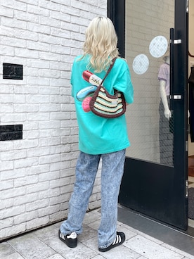 出村彩乃さん（レディース・159cm）の夏コーディネート