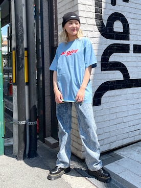 出村彩乃さん（レディース・159cm）の夏コーディネート