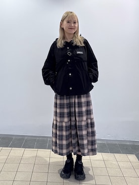 「MILKFED.（ミルクフェド）のアイテム」を使った、AYANOさん（レディース・159cm）の秋コーディネート
