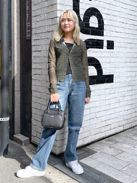 出村彩乃さん（レディース・159cm）の夏コーディネート