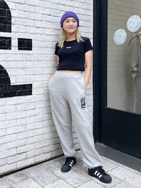 出村彩乃さん（レディース・159cm）の夏コーディネート