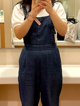 「Avail（アベイル）のアイテム（オールインワン・サロペット）」を使った、かほりんさん（レディース・155cm）の夏コーディネート