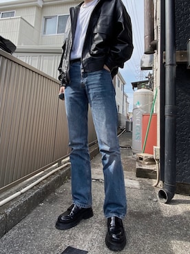 「はじめましてコーデ」｜「アイテム（ブルゾン）」を使った、けいくんさん（メンズ・178cm）の春コーディネート