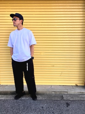 「PROCLUB」｜「アイテム（キャップ）」を使った、フジオさん（メンズ・176cm）の夏コーディネート