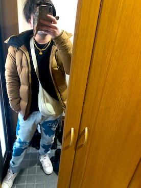 「DIESEL（ディーゼル）のアイテム」を使った、ko-he-さん（メンズ・168cm）の冬コーディネート