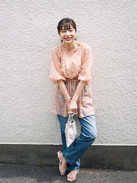 「UNIQLO U」｜kawanoさん（レディース・164cm）の夏コーディネート