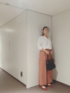 「アイテム（アナログ腕時計、レッド系）」を使った、namiさん（レディース・167cm）の夏コーディネート