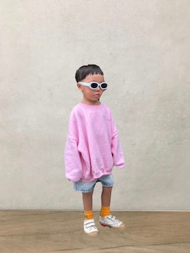 「BREEZE（ブリーズ）のアイテム（パンツ）」を使った、D A Nさん（キッズ・110cm）の春コーディネート