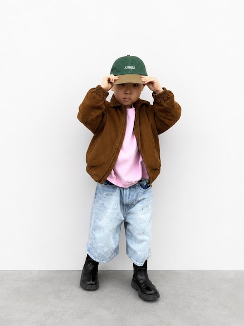 「こども ビームス(コドモビームス)のBEAMS × こども ビームス / クォーターレングス ペインター ワイド デニムパンツ 2026(110~160cm)(デニムパンツ)」を使った、D A Nさん(キッズ・110cm)の夏コーディネート