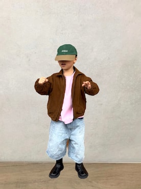 「こども ビームス（コドモビームス）のアイテム」を使った、D A Nさん（キッズ・110cm）の春コーディネート