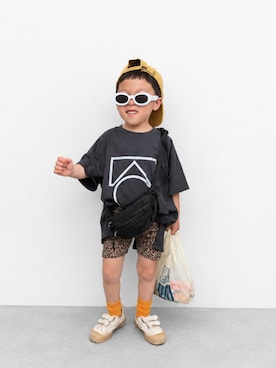 「ZARA KIDSのアイテム」を使った、D A Nさん（キッズ・110cm）の春コーディネート