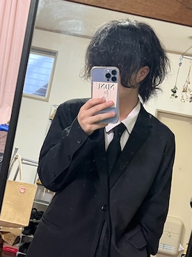 「HARE（ハレ）のアイテム（セットアップ）」を使った、たつきさん（メンズ・168cm）の夏コーディネート