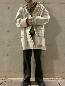 「チョコ色に染まれ」｜「アイテム（マウンテンパーカー）」を使った、りゅーとさん（メンズ・169cm）の冬コーディネート