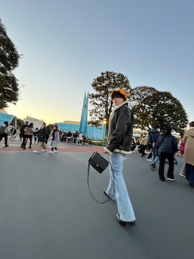 「ほめられ本命コーデ」｜「アイテム（ムートンコート）」を使った、道ポンさん（メンズ・170cm）の冬コーディネート
