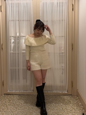 「Luan（ルアン）のアイテム」を使った、suzukaさん（レディース・150cm）の冬コーディネート