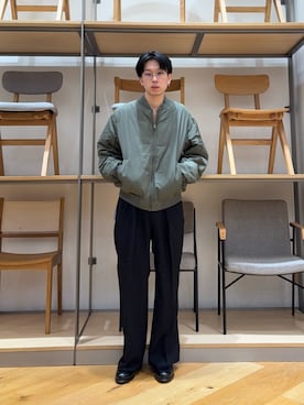 「アイテム（パンツ）」を使った、manatoさん（メンズ・173cm）の秋コーディネート