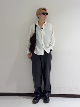 「アイテム（トートバッグ）」を使った、manatoさん（メンズ・173cm）の秋コーディネート