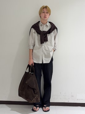 「Lee101」｜「アイテム（バッグ）」を使った、manatoさん（メンズ・173cm）の夏コーディネート