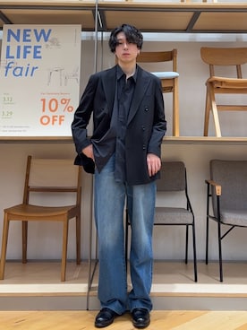 「URBAN RESEARCH Sonny Label（アーバンリサーチサニーレーベル）のアイテム（パンツ）」を使った、manatoさん（メンズ・173cm）の春コーディネート