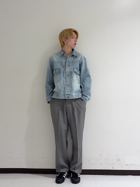 「アイテム（ピアス（両耳用））」を使った、manatoさん（メンズ・173cm）の秋コーディネート