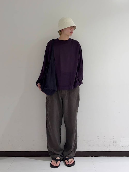 『別注』crepuscule×UR　Washi Knit Long-Sleeve T-shirts