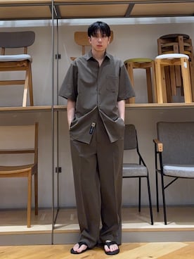 「アイテム（トップス）」を使った、manatoさん（メンズ・173cm）の春コーディネート