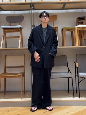 「アイテム（トップス）」を使った、manatoさん（メンズ・173cm）の春コーディネート